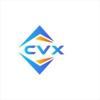 CVX abstraktes Technologie-Logo-Design auf weißem Hintergrund. cvx kreatives Initialen-Buchstaben-Logo-Konzept. vektor