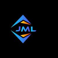 jml abstraktes Technologie-Logo-Design auf schwarzem Hintergrund. jml kreatives Initialen-Buchstaben-Logo-Konzept. vektor