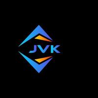 jvk abstraktes Technologie-Logo-Design auf schwarzem Hintergrund. jvk kreative Initialen schreiben Logo-Konzept. vektor