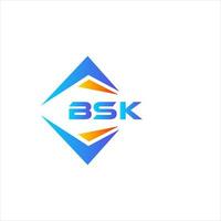 bsk abstrakt teknologi logotyp design på vit bakgrund. bsk kreativ initialer brev logotyp begrepp. vektor