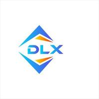 dlx abstraktes Technologie-Logo-Design auf weißem Hintergrund. dlx kreatives Initialen-Buchstaben-Logo-Konzept. vektor