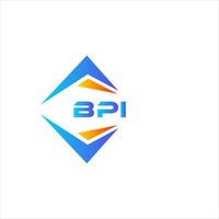 bpi abstraktes Technologie-Logo-Design auf weißem Hintergrund. bpi kreative Initialen schreiben Logo-Konzept. vektor