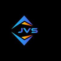 jvs abstrakt teknologi logotyp design på svart bakgrund. jvs kreativ initialer brev logotyp begrepp. vektor