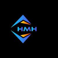 hmh abstraktes Technologie-Logo-Design auf schwarzem Hintergrund. hmh kreatives Initialen-Buchstaben-Logo-Konzept. vektor