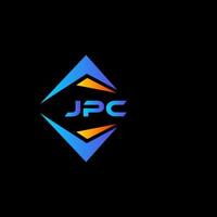 jpc abstraktes Technologie-Logo-Design auf schwarzem Hintergrund. jpc kreative Initialen schreiben Logo-Konzept. vektor