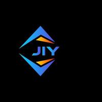 jiy abstrakt teknologi logotyp design på svart bakgrund. jiy kreativ initialer brev logotyp begrepp. vektor