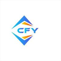 cfy abstraktes Technologie-Logo-Design auf weißem Hintergrund. cfy kreative Initialen schreiben Logo-Konzept. vektor