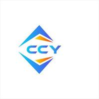 ccy abstraktes Technologie-Logo-Design auf weißem Hintergrund. ccy kreative Initialen schreiben Logo-Konzept. vektor