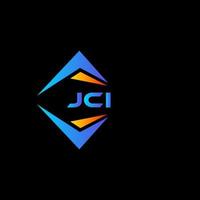 jci abstraktes Technologie-Logo-Design auf schwarzem Hintergrund. jci kreatives Initialen-Buchstaben-Logo-Konzept. vektor
