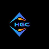 hgc abstrakt teknologi logotyp design på svart bakgrund. hgc kreativ initialer brev logotyp begrepp. vektor