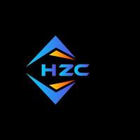 hzc abstrakt teknologi logotyp design på svart bakgrund. hzc kreativ initialer brev logotyp begrepp. vektor