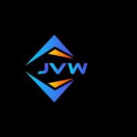 jvw abstraktes Technologie-Logo-Design auf schwarzem Hintergrund. jvw kreative Initialen schreiben Logo-Konzept. vektor
