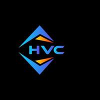 Hvc-abstraktes Technologie-Logo-Design auf schwarzem Hintergrund. Hvc kreatives Initialen-Brief-Logo-Konzept. vektor