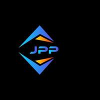jpp abstraktes Technologie-Logo-Design auf schwarzem Hintergrund. jpp kreatives Initialen-Buchstaben-Logo-Konzept. vektor