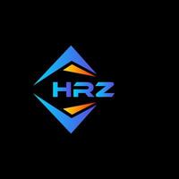 HRZ abstraktes Technologie-Logo-Design auf schwarzem Hintergrund. hrz kreative Initialen schreiben Logo-Konzept. vektor