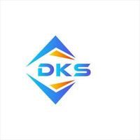 dks abstrakt teknologi logotyp design på vit bakgrund. dks kreativ initialer brev logotyp begrepp. vektor