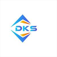 dks abstraktes Technologie-Logo-Design auf weißem Hintergrund. dks kreatives Initialen-Buchstaben-Logo-Konzept. vektor