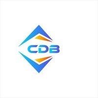 cdb abstrakt teknologi logotyp design på vit bakgrund. cdb kreativ initialer brev logotyp begrepp. vektor