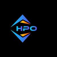 hpo abstrakt teknologi logotyp design på svart bakgrund. hpo kreativ initialer brev logotyp begrepp. vektor