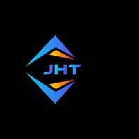 jht abstraktes Technologie-Logo-Design auf schwarzem Hintergrund. jht kreatives Initialen-Buchstaben-Logo-Konzept. vektor