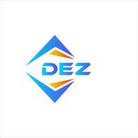 Dez abstraktes Technologie-Logo-Design auf weißem Hintergrund. dez kreative Initialen schreiben Logo-Konzept. vektor