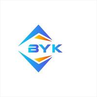 Byk abstraktes Technologie-Logo-Design auf weißem Hintergrund. Byk kreatives Initialen-Buchstaben-Logo-Konzept. vektor