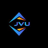 jvu abstrakt teknologi logotyp design på svart bakgrund. jvu kreativ initialer brev logotyp begrepp. vektor