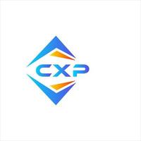 cxp abstraktes Technologie-Logo-Design auf weißem Hintergrund. cxp kreatives Initialen-Buchstaben-Logo-Konzept. vektor