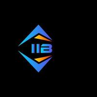 iib abstraktes Technologie-Logo-Design auf weißem Hintergrund. iib kreatives Initialen-Buchstaben-Logo-Konzept. vektor