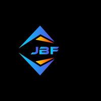 jbf abstrakt teknologi logotyp design på svart bakgrund. jbf kreativ initialer brev logotyp begrepp. vektor