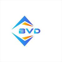 Bvd abstraktes Technologie-Logo-Design auf weißem Hintergrund. bvd kreative Initialen schreiben Logo-Konzept. vektor