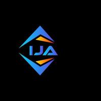 ija abstraktes Technologie-Logo-Design auf weißem Hintergrund. ija kreatives Initialen-Buchstaben-Logo-Konzept. vektor
