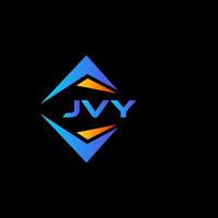 jvy abstraktes Technologie-Logo-Design auf schwarzem Hintergrund. jvy kreatives Initialen-Buchstaben-Logo-Konzept. vektor