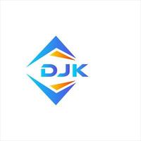 djk abstraktes Technologie-Logo-Design auf weißem Hintergrund. djk kreative Initialen schreiben Logo-Konzept. vektor