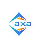 bxb abstraktes Technologie-Logo-Design auf weißem Hintergrund. bxb kreative Initialen schreiben Logo-Konzept. vektor