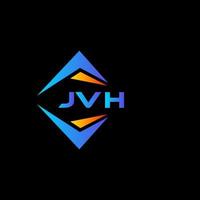 jvh abstraktes Technologie-Logo-Design auf schwarzem Hintergrund. jvh kreative Initialen schreiben Logo-Konzept. vektor