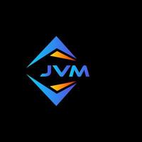 jvm abstrakt teknologi logotyp design på svart bakgrund. jvm kreativ initialer brev logotyp begrepp. vektor