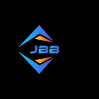 jbb abstrakt teknologi logotyp design på svart bakgrund. jbb kreativ initialer brev logotyp begrepp. vektor