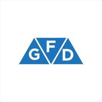 fgd-Dreiecksform-Logo-Design auf weißem Hintergrund. fgd kreative Initialen schreiben Logo-Konzept.fgd Dreiecksform-Logo-Design auf weißem Hintergrund. fgd kreativ in vektor