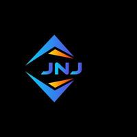 jnj abstrakt teknologi logotyp design på svart bakgrund. jnj kreativ initialer brev logotyp begrepp. vektor
