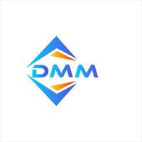 dmm abstraktes Technologie-Logo-Design auf weißem Hintergrund. dmm kreative Initialen schreiben Logo-Konzept. vektor