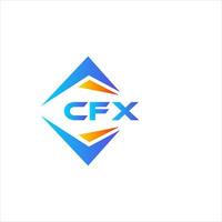 cfx abstraktes Technologie-Logo-Design auf weißem Hintergrund. cfx kreative Initialen schreiben Logo-Konzept. vektor