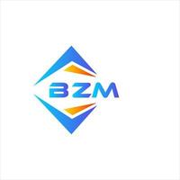 bzm abstrakt teknologi logotyp design på vit bakgrund. bzm kreativ initialer brev logotyp begrepp. vektor