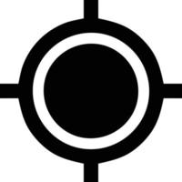 Ziel-Fokus-Symbol-Symbol-Vektorbild, Illustration des Erfolgsziel-Symbol-Konzepts vektor