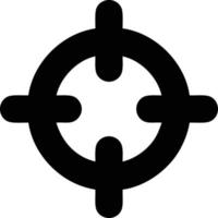 Ziel-Fokus-Symbol-Symbol-Vektorbild, Illustration des Erfolgsziel-Symbol-Konzepts vektor