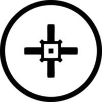 Ziel-Fokus-Symbol-Symbol-Vektorbild, Illustration des Erfolgsziel-Symbol-Konzepts vektor