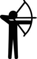 Ziel-Fokus-Symbol-Symbol-Vektorbild, Illustration des Erfolgsziel-Symbol-Konzepts vektor