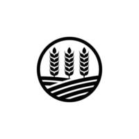 Farm-Symbol. Weizen-Icon-Design-Vektor-Illustration vektor