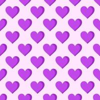 färgrik sömlös mönster av violett hjärtan för tyg, textil, omslag och Övrig olika ytor vektor