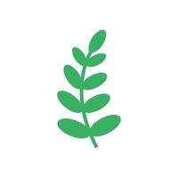 grüne Blätter botanischer Logovektor und Symboldesign vektor